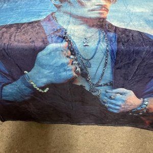 ST2 - 50" x 40" Johnny Depp Blanket Lap Blanket Sofa Throw Film Actor Bed Throw